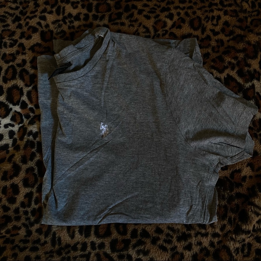 US Polo Assn. short sleeve tee, medium, gray